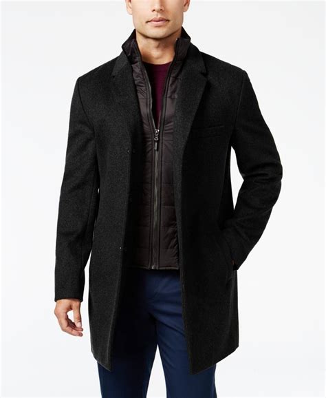 men's jacket michael kors|michael kors men's overcoat macy's.